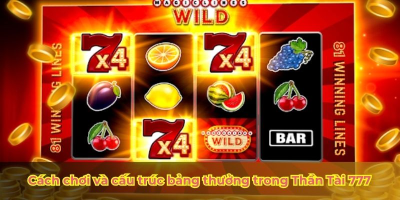 Cách chơi và cấu trúc bảng thưởng trong Thần Tài 777